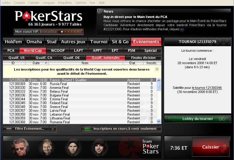 jouer au poker sur Pokerstars 